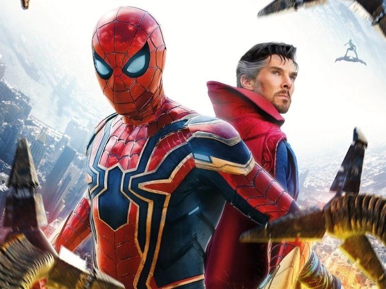 Spider-Man et Doctor Strange sur l'affiche du film Spider-Man : No Way Home