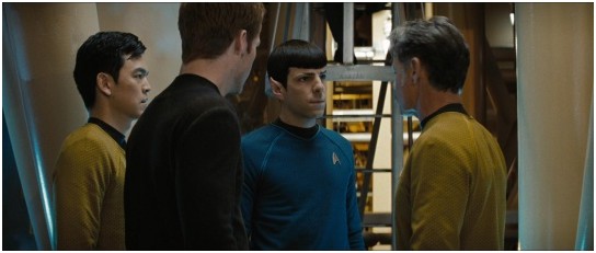 Kelvin : Pike, Spock, Kirk et Sulu